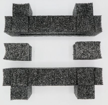 LOT of 5 Computer Laptop Foam Inserts Only Fits 0.75 to 1 in thick, 8.75 in wide